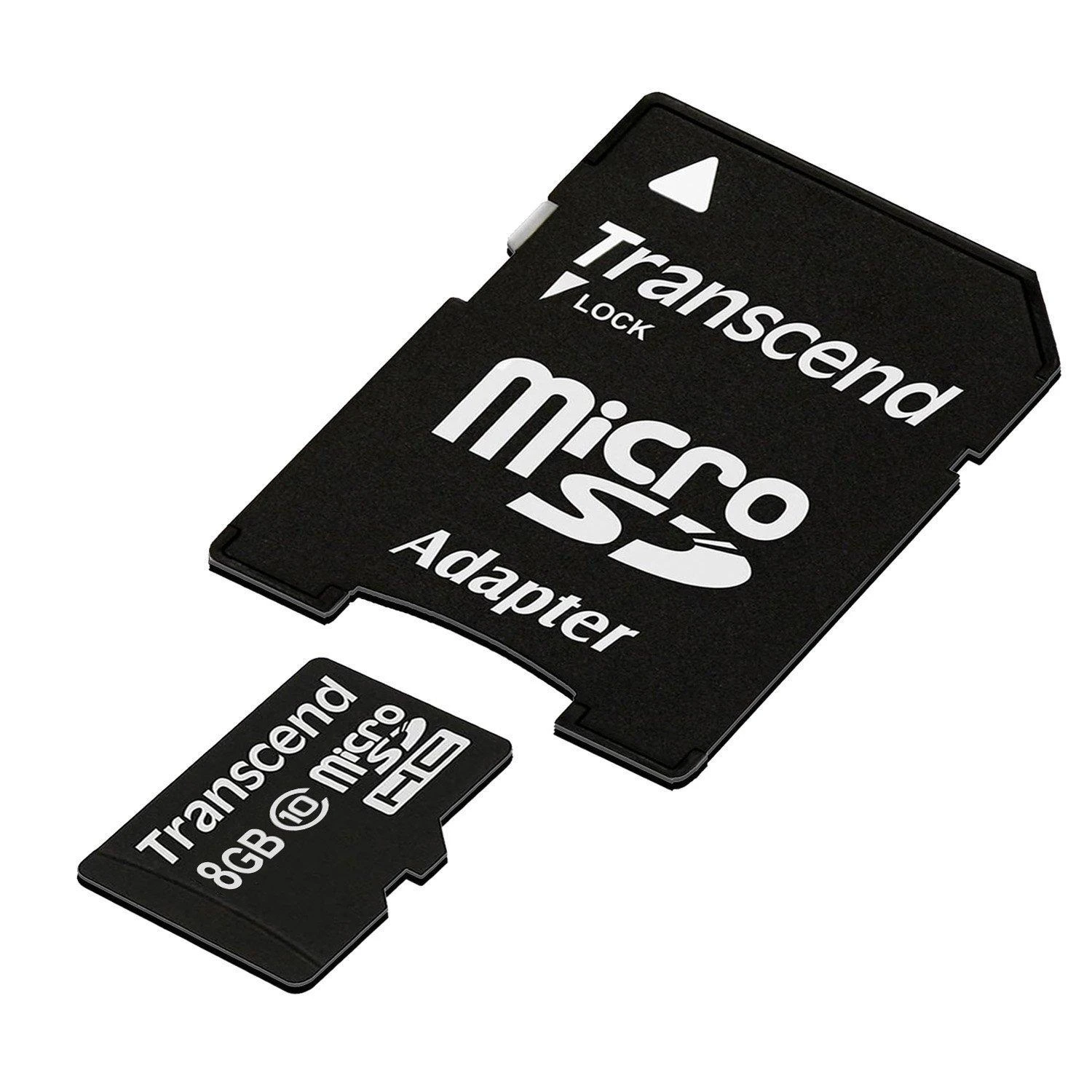 Atminties kortelė Transcend Micro SDHC 8GB 10 klasės + SD adapteris