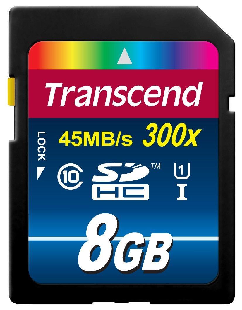 Atminties kortelė TRANSCEND 8GB SDHC Class10 UHS-I 300X atmintis