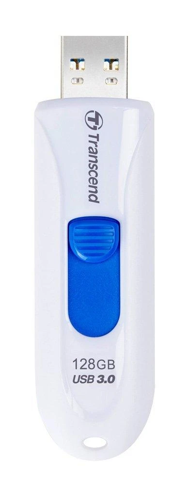 TRANSCEND JetFlash790 128GB USB 3.0 baltas