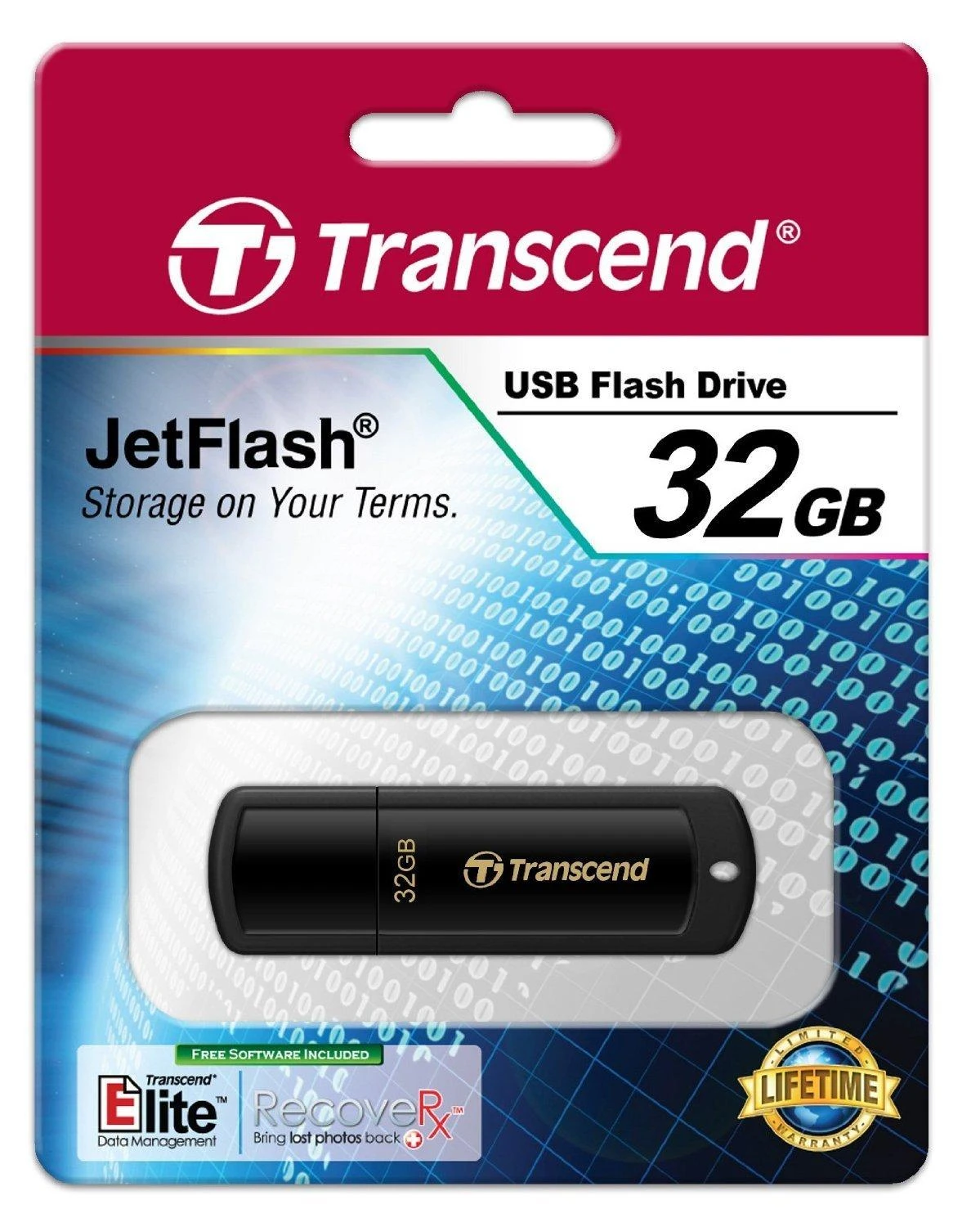 „TRANSCEND JETFLASH 350“ 32 GB USB 2.0 atmintinė