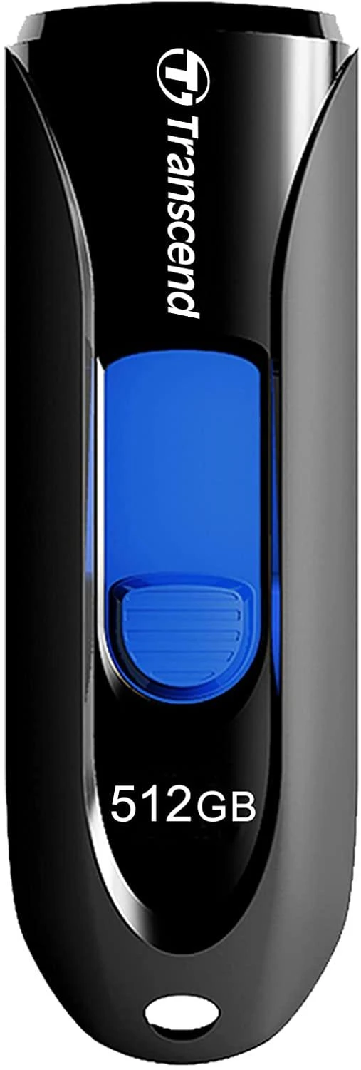 TRANSCEND 512GB USB 3.1 USB atmintinė be dangtelio Juoda