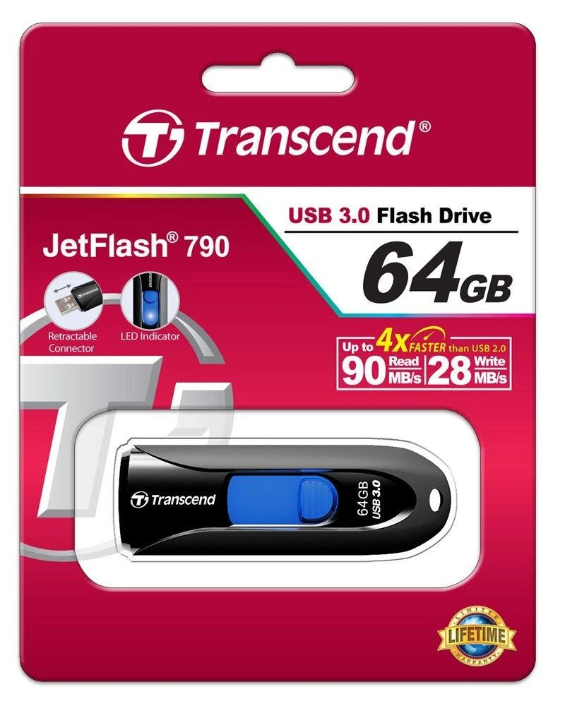 Transcend USB 3.0 JetFlash 790 64GB TS64GJF790K
