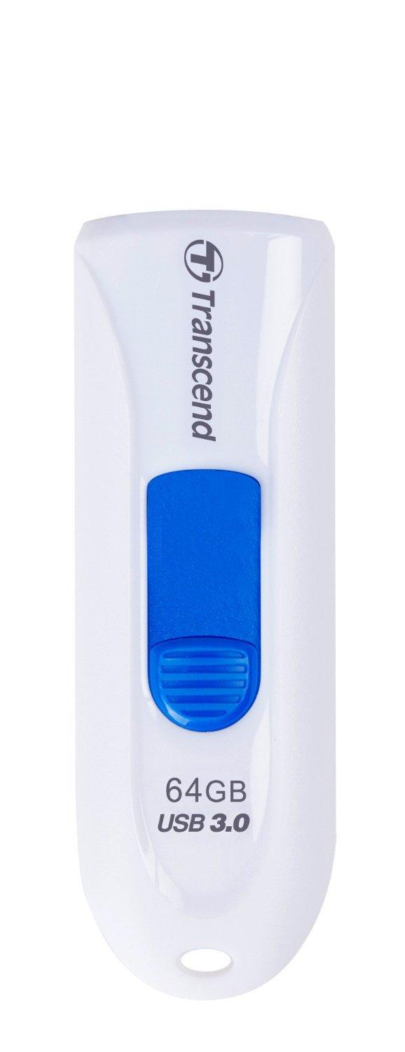 TRANSCEND JetFlash790 64GB USB 3.0 baltas