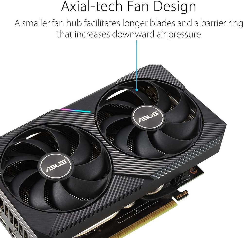 Vaizdo plokštė ASUS GeForce RTX 3060 DUAL 12GB OC V2, GDDR6, PCI Express 4.0