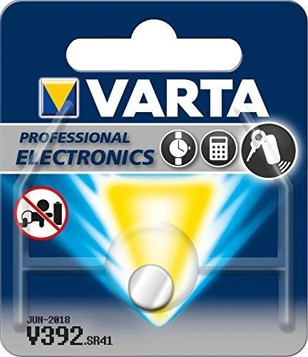 Varta sagos formos elementas V392 didelės srovės 1,55 V 38 mAh, 1 lizdinė plokštelė