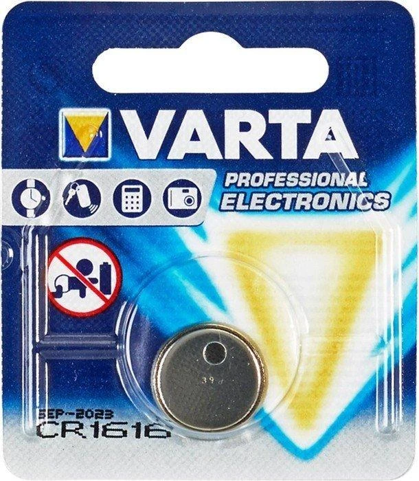 Varta Electronics CR1616 3V 55mAh elementas 6616, 1 vnt.