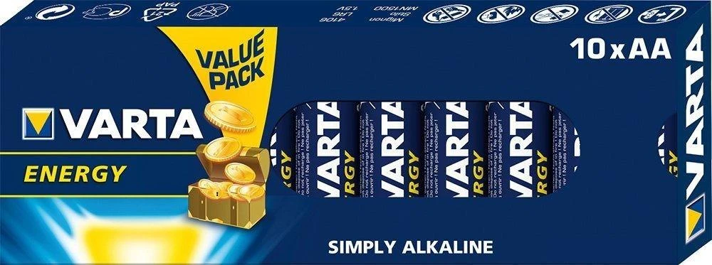 Varta Energy AA baterijų 10 vnt. pakuotė