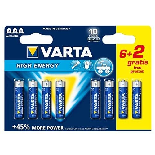 Varta High Energy AAA Vienkartinė baterija Šarminis