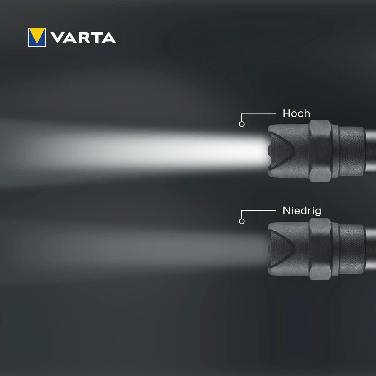 Varta INDESRUCTIBLE F20 PRO Rankinis žibintuvėlis Juoda LED