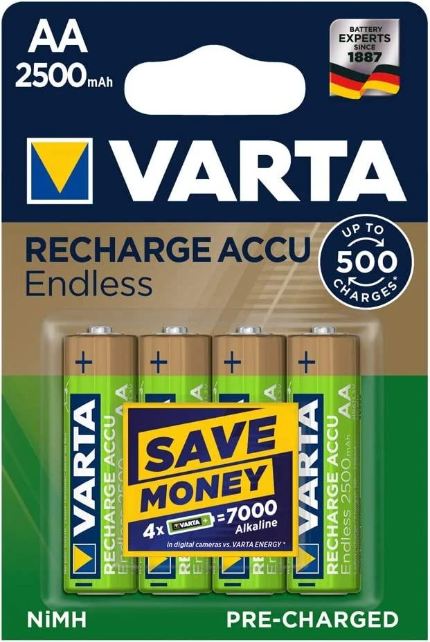 Varta LCD Ultra Fast Charger+ įsk. 4 Batt. 2100 mAh AA + 12V