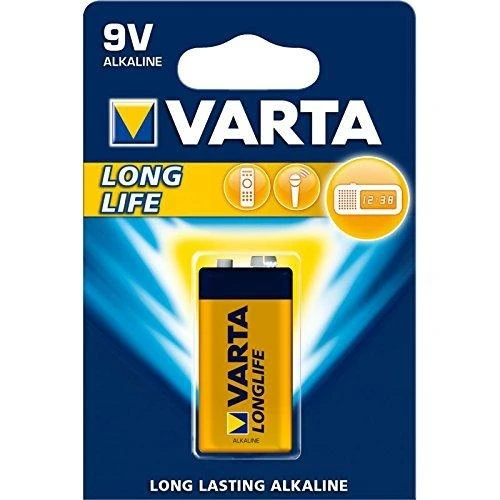 Baterija Varta Longlife 9V alkaline, 1 vnt