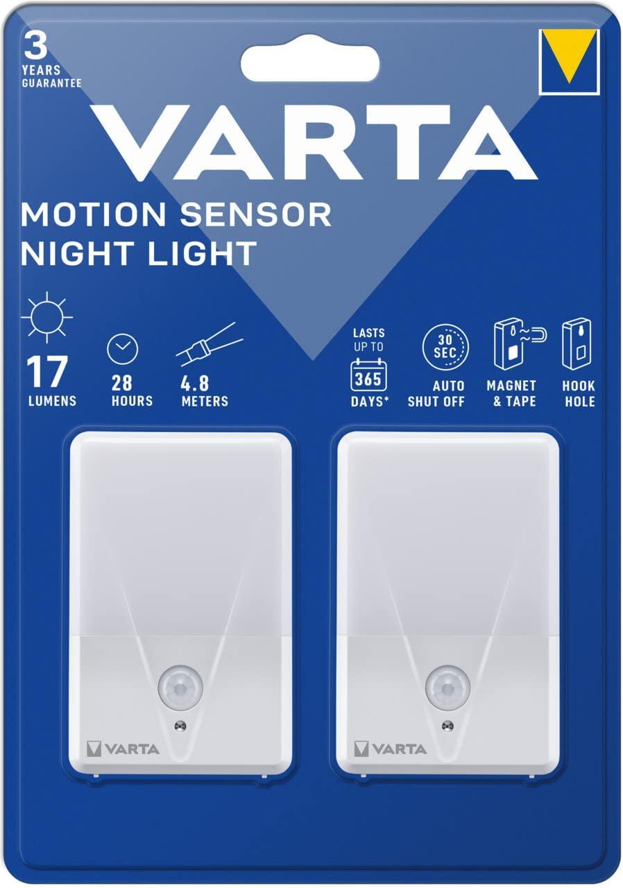 Varta Motion Sensor Night Light Twin Pack be. Batt. 16624101402