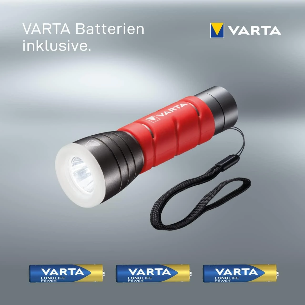Varta 17627101421 Rankinis žibintuvėlis Juoda, Raudona LED