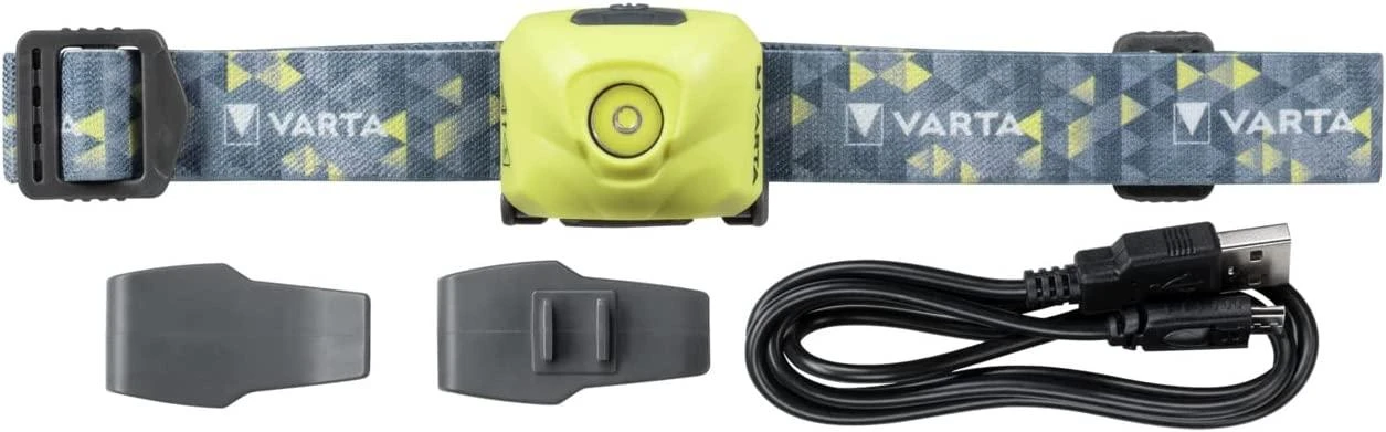 Varta OUTDOOR SPORTS ULTRALIGHT H30R Ant galvos tvirtinamas žibintuvėlis Gelsvai žalsva spalva LED