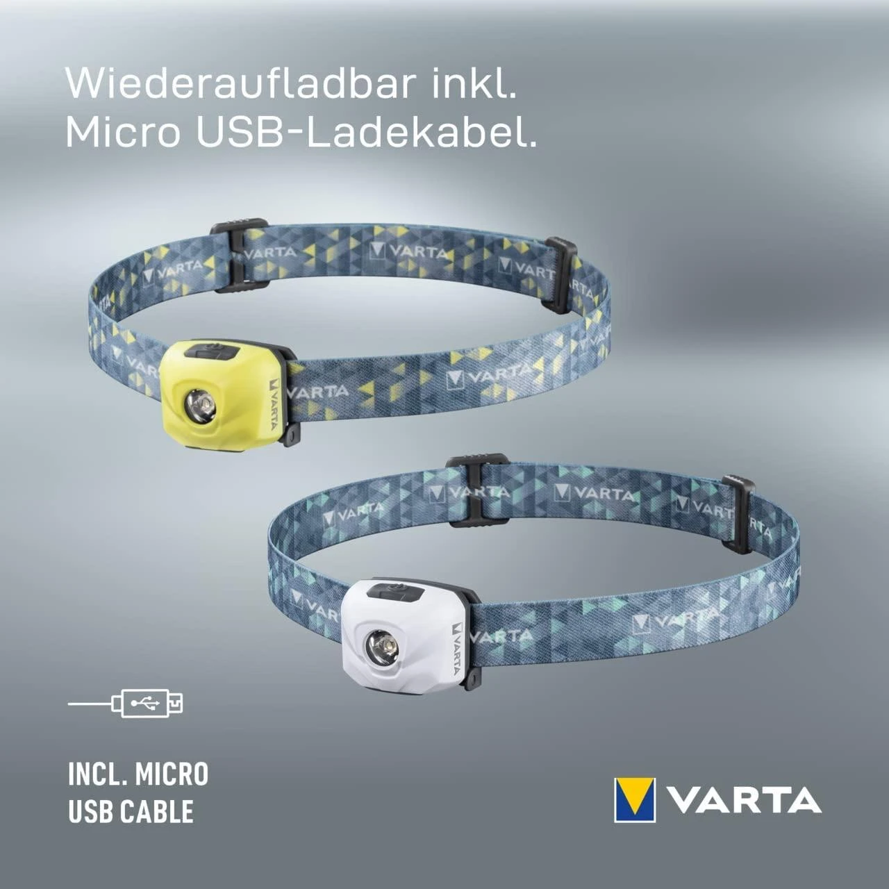 Varta OUTDOOR SPORTS ULTRALIGHT H30R Ant galvos tvirtinamas žibintuvėlis Gelsvai žalsva spalva LED