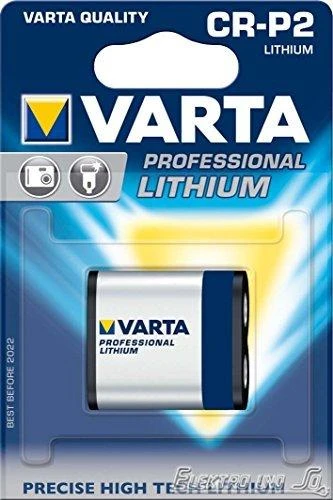 Varta Lithium 6V CR-P2 1450mAh baterija 6204, 1 vnt.