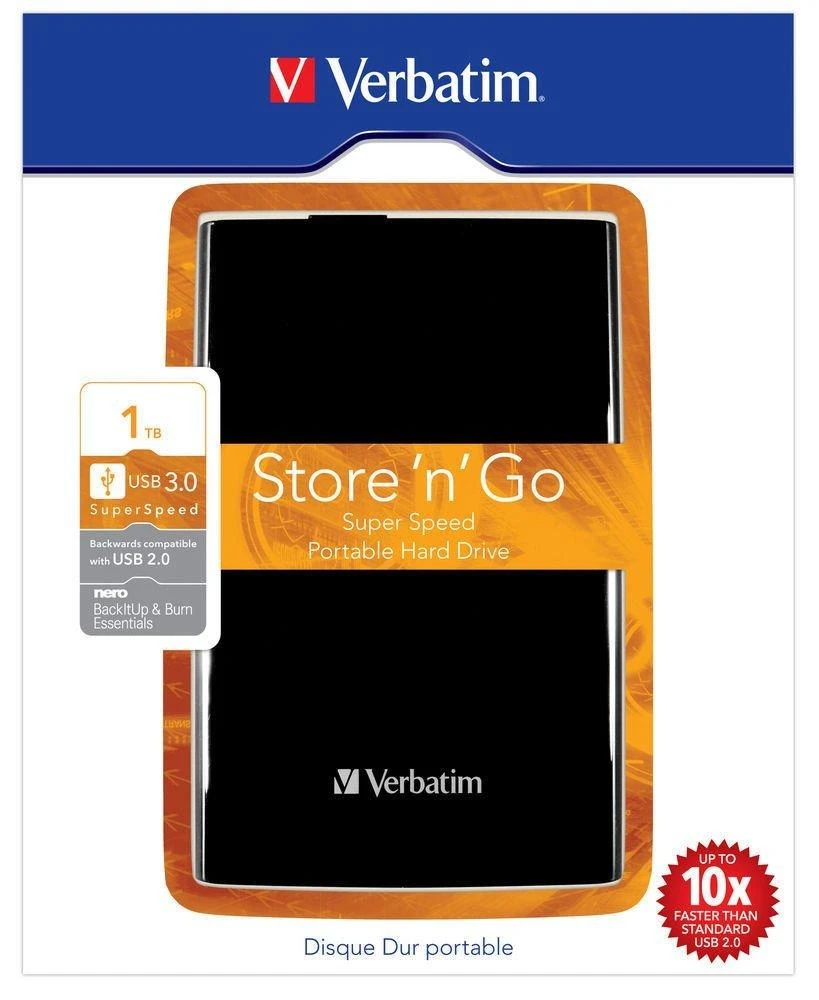 Kietasis diskas Išorinis diskas, 1TB Verbatim / V53023