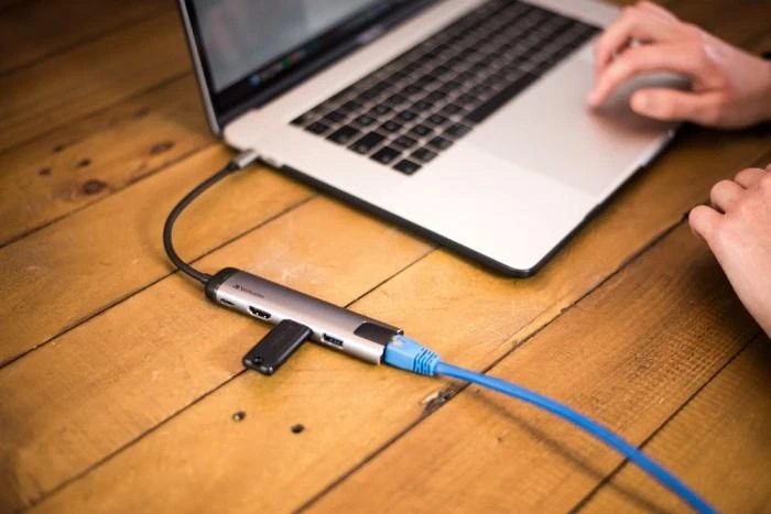 Verbatim 49141 sąsajos šakotuvas USB 3.2 Gen 1 (3.1 Gen 1) Type-C 1000 Mbit/ai Juoda, Sidabras