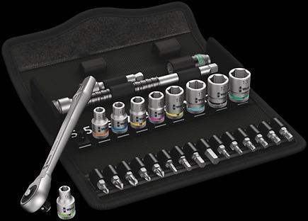 WERA 8100 SA 7 Zyklop Metalinis reketų komplektas, įstumiamas kvadratas