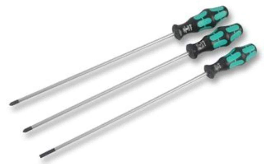 Wera 335/350/355/3 atsuktuvų rinkinys Kraftform Plus, 300 mm peiliai