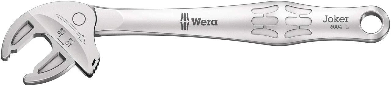 Terkšlinis veržliaraktis WERA 6004 L Joker 16-19 mm