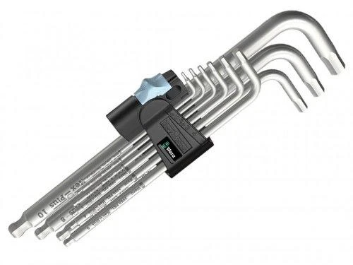 Šešiakampių raktų rinkinys WERA 3950 PKL/9 INOX