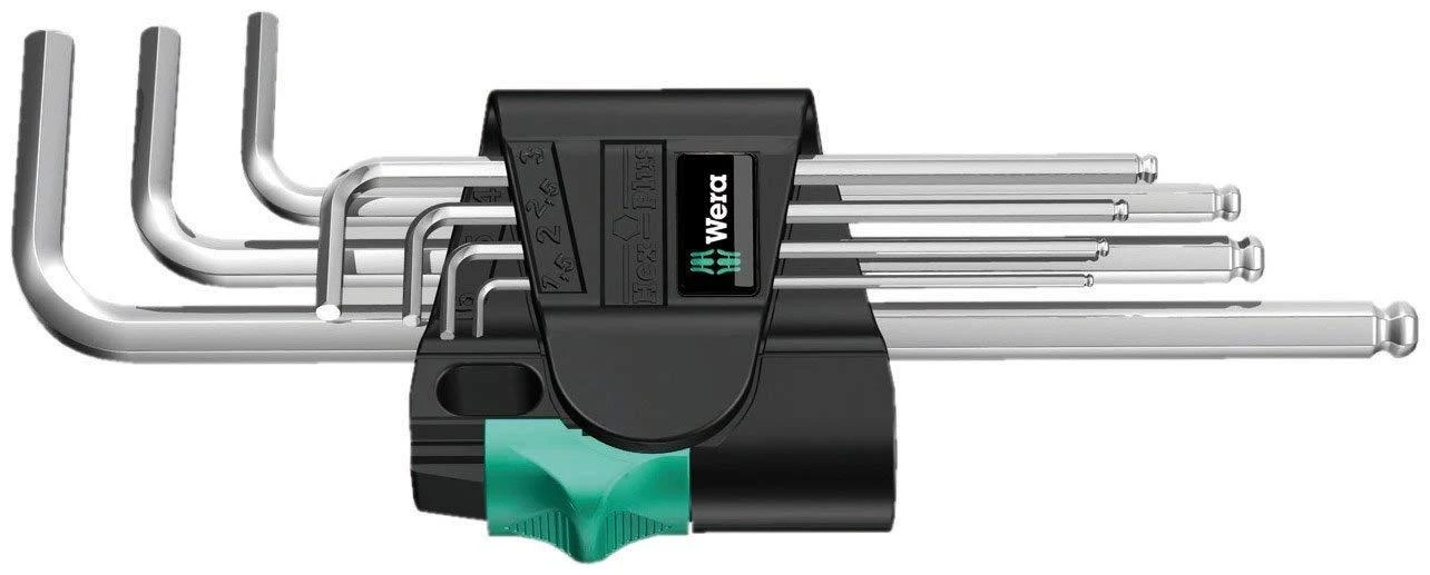 Šešiakampių raktų rinkinys WERA 950PKLS/9 SM SB