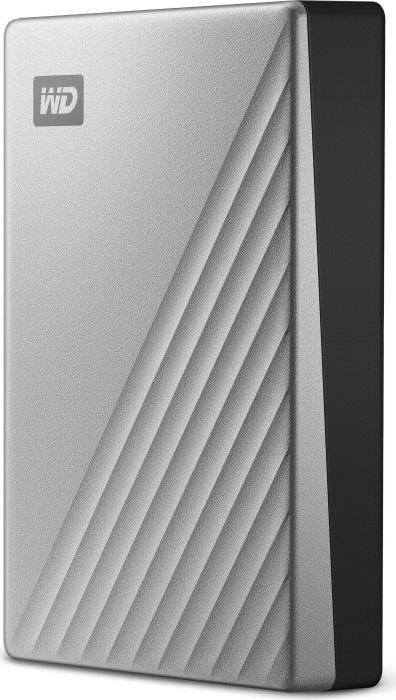 Kietasis diskas Western Digital My Passport Ultra Mac 5TB Sidabrinis USB-C/USB3.0 HDD 2.5" metalo apdaila RTL nešiojamas išorinis