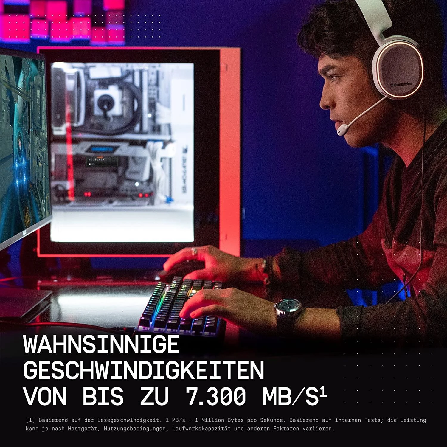 WD Juodas 2TB SN850X NVMe SSD itin greitas PCIe Gen4 x4 M.2 su vidiniu radiatoriumi, vienoje pakuotėje, maitinamas „SANDISK“