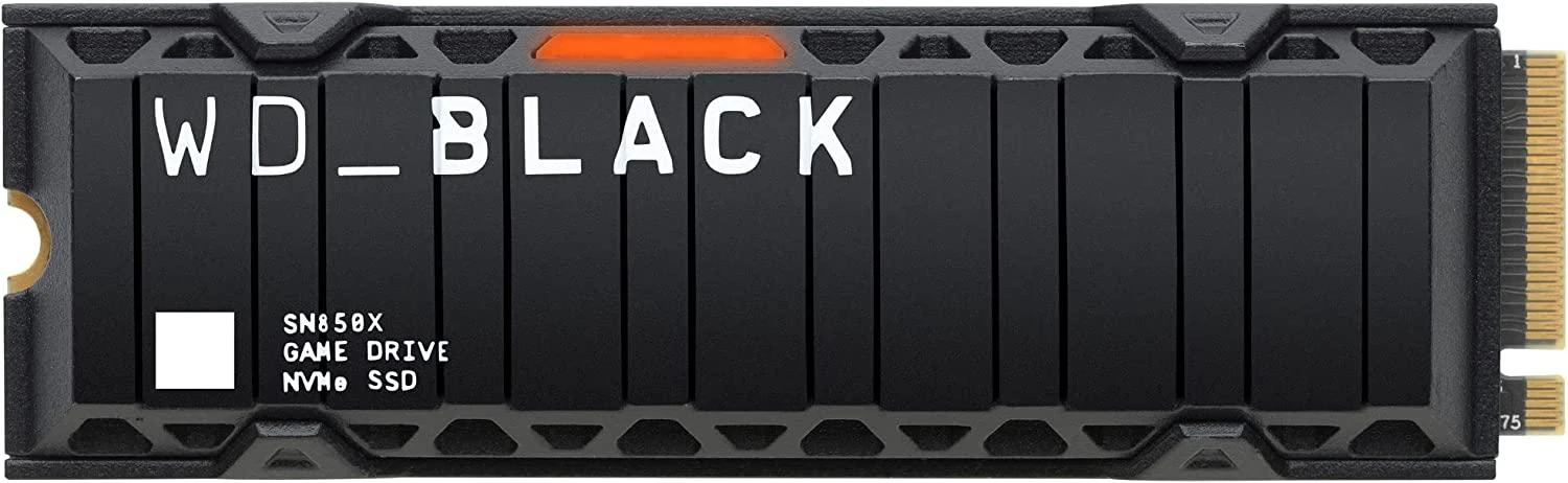 WD Juodas 2TB SN850X NVMe SSD itin greitas PCIe Gen4 x4 M.2 su vidiniu radiatoriumi, vienoje pakuotėje, maitinamas „SANDISK“