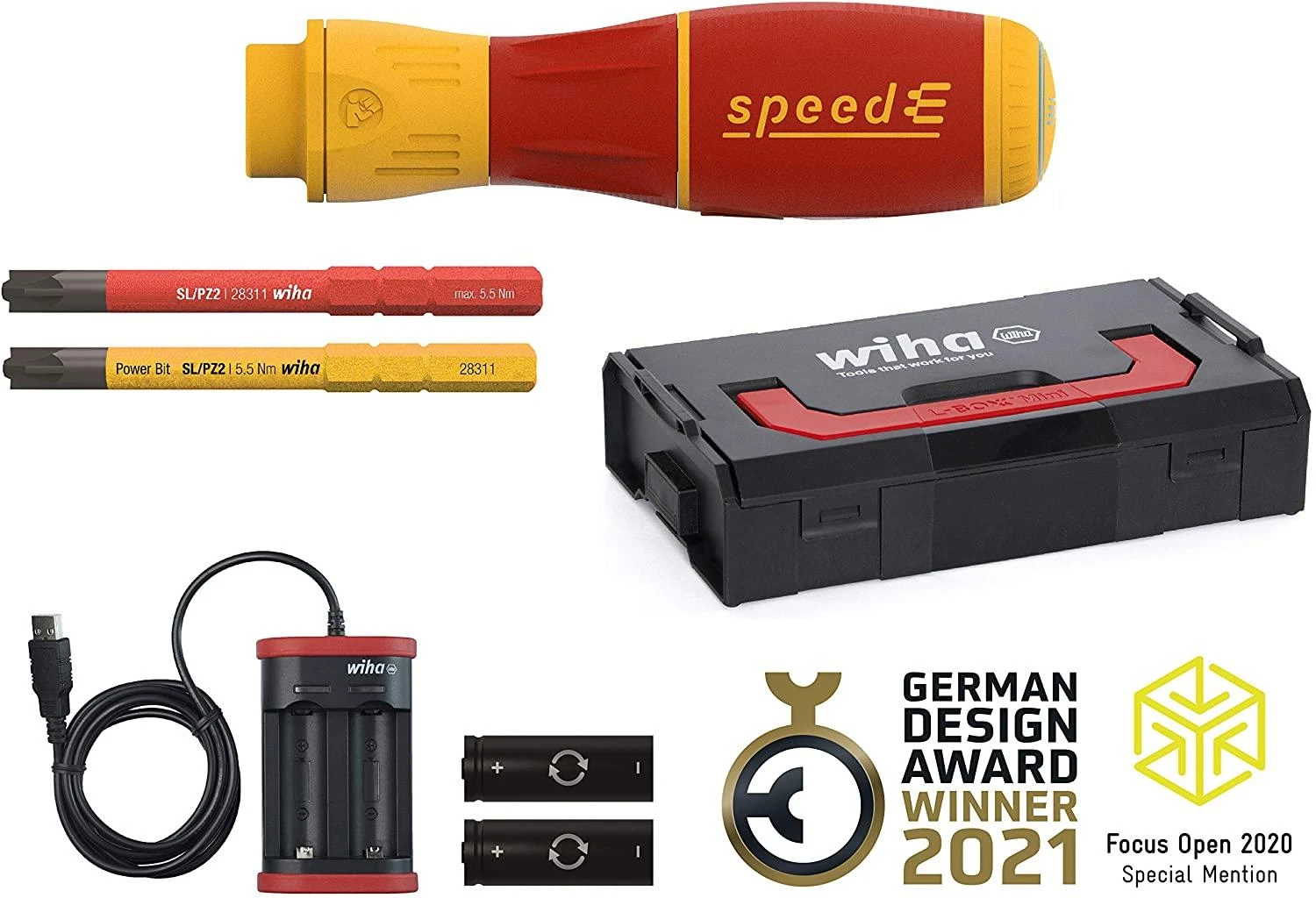 E-Atsuktuvo WIHA rinkinys speedE® II electric (7 vnt.)