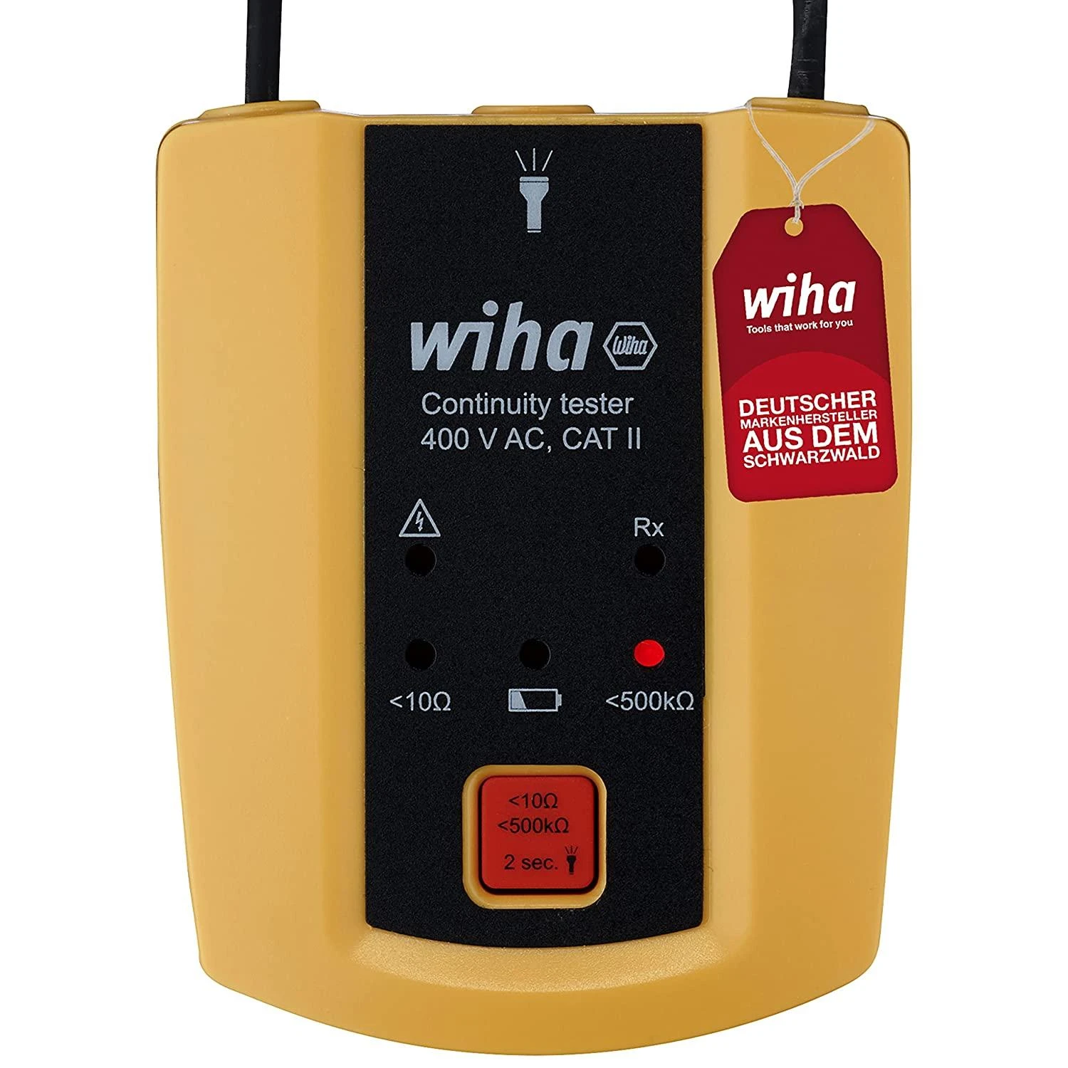 Tęstinumo testeris 400 V AC Wiha, Elektrikams