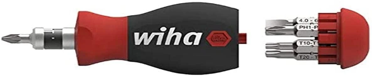 Atsuktuvas su antgaliais Wiha Stubby 1/4" SB