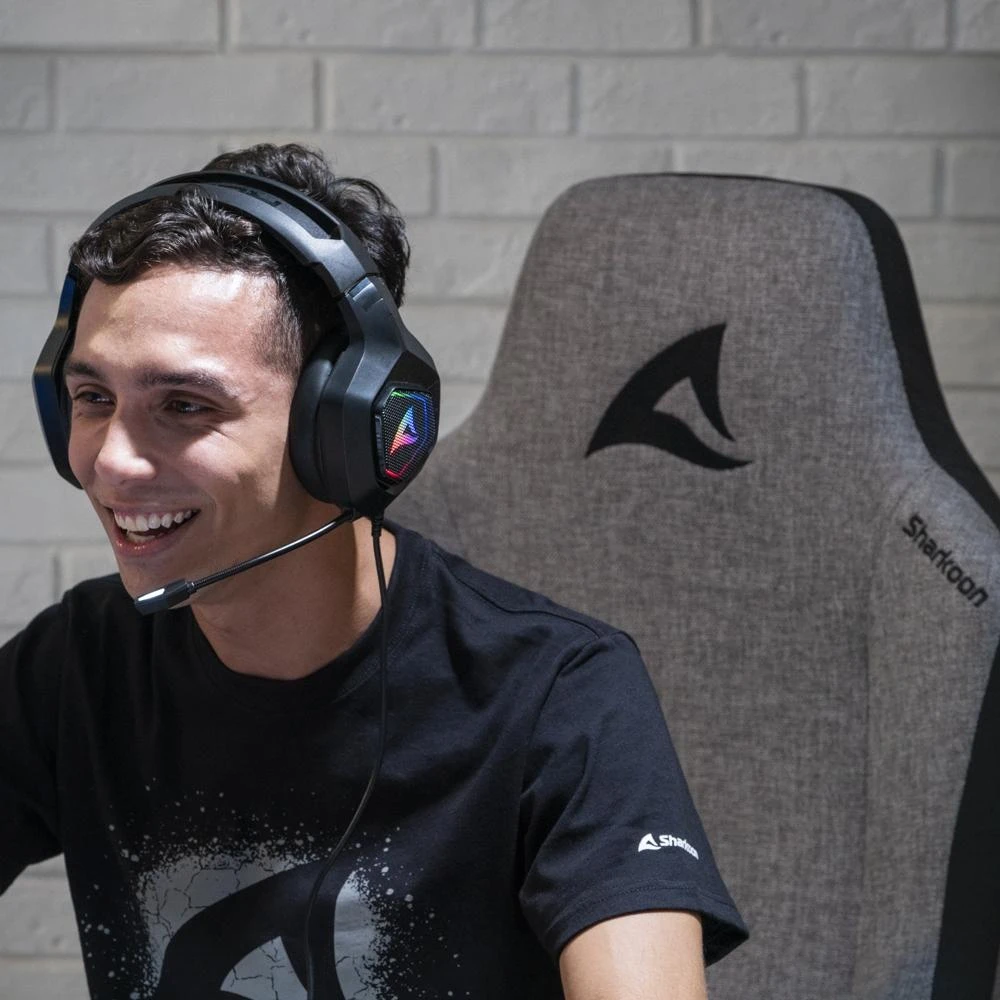 Žaidimų kėdė Sharkoon SGS40 Fabric Skiller Gaming Chair, Juoda-pilka