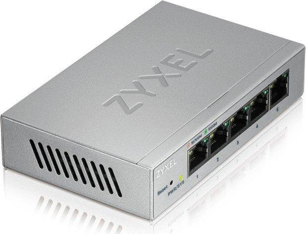 Šakotuvas ZYXEL GS1200-5, 5 PORT GIGABIT WEBMANAGED DESKTOP SWITCH (5Y WARRANTY)