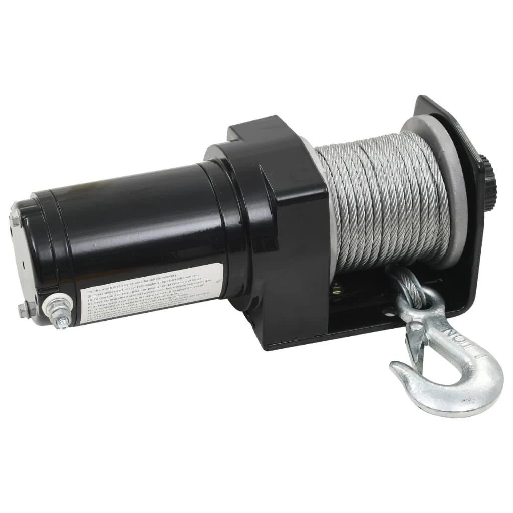 12 V Elektrinė Gervė, 907 kg, Nuotolinis Valdymas su Laidu