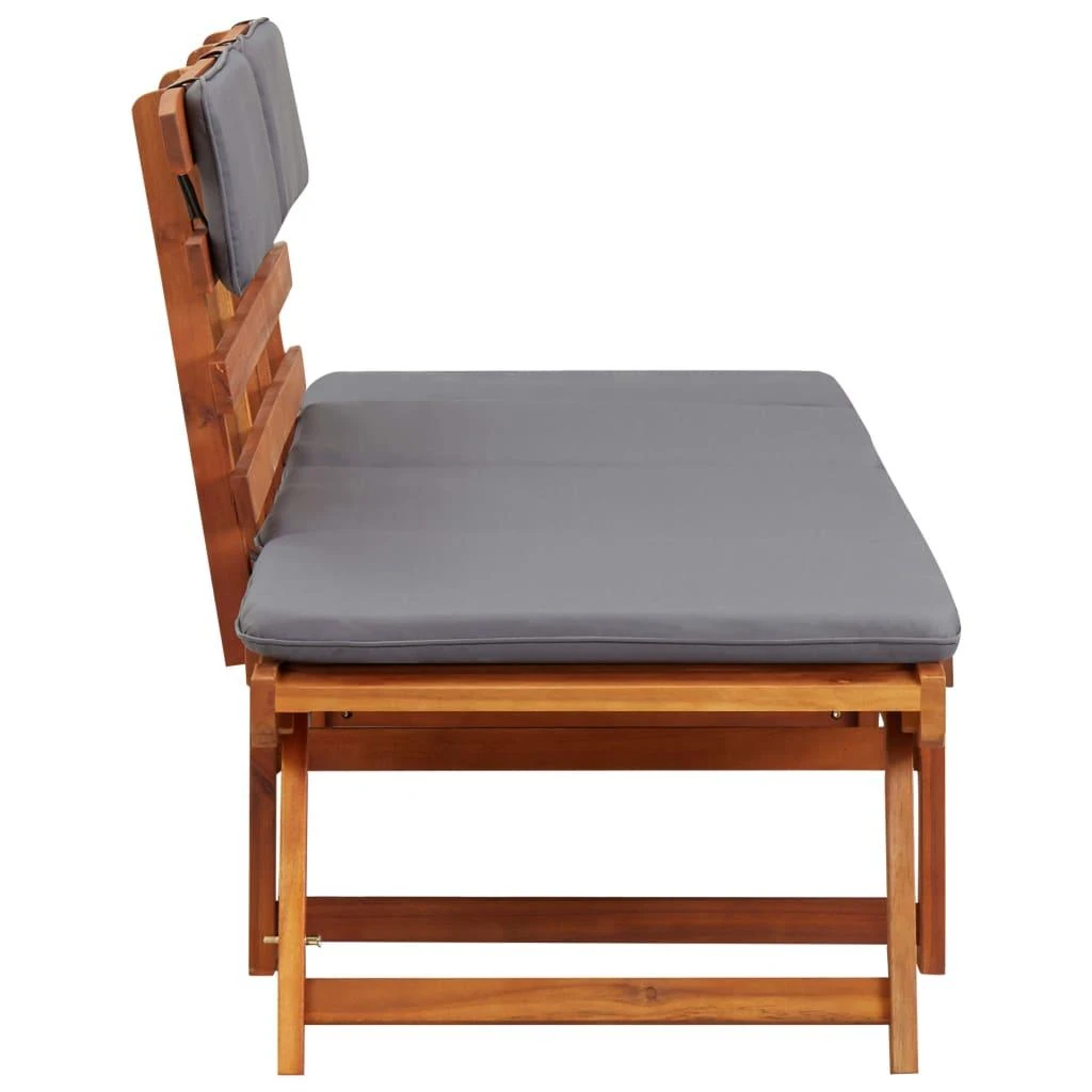 2-1 Sodo sofa su pagalvėmis, 190cm, akacijos medienos masyvas