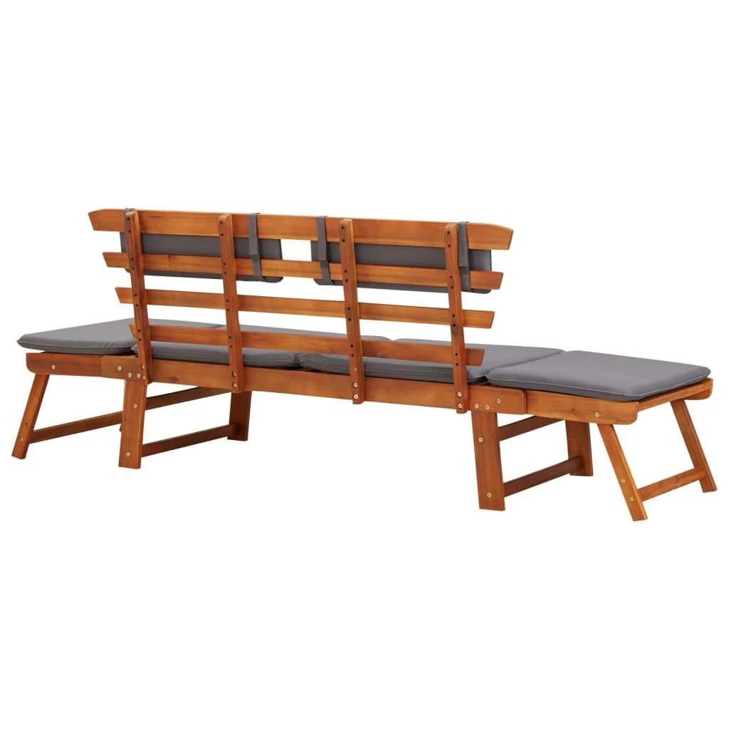 2-1 Sodo sofa su pagalvėmis, 190cm, akacijos medienos masyvas