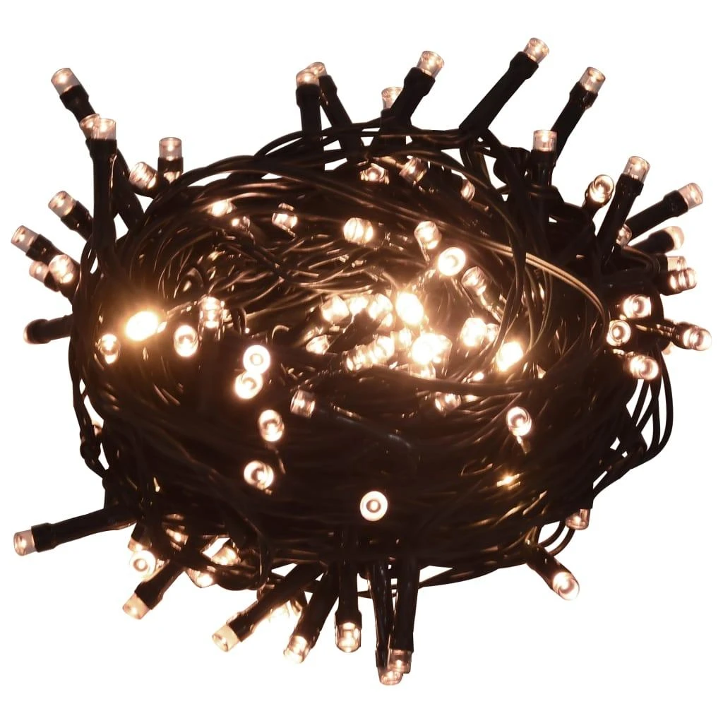 300 LED lempučių girlianda, šiltos baltos spalvos, 30m, PVC