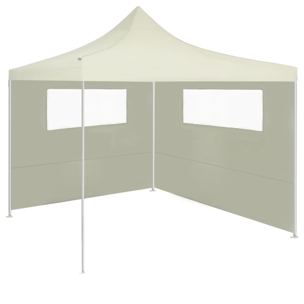 3070413 gazebo sidewall with windows 6x2 m cream (315302)