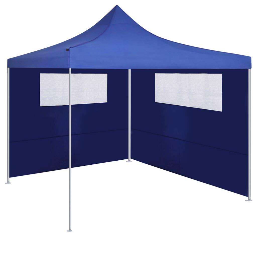 3070414 gazebo sidewall with windows 6x2 m mėlynas (315303)