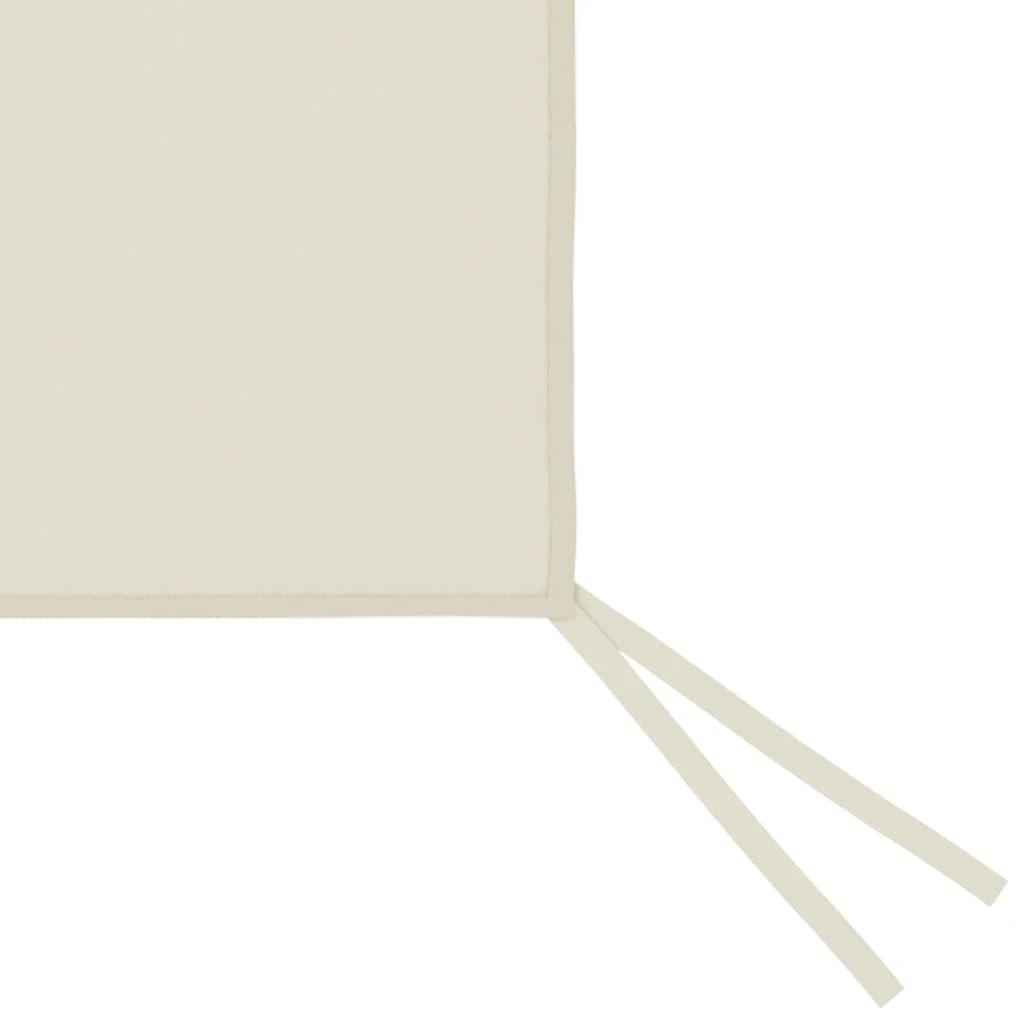Šoninė pavėsinės siena su langais, kreminės spalvos, 4x2m