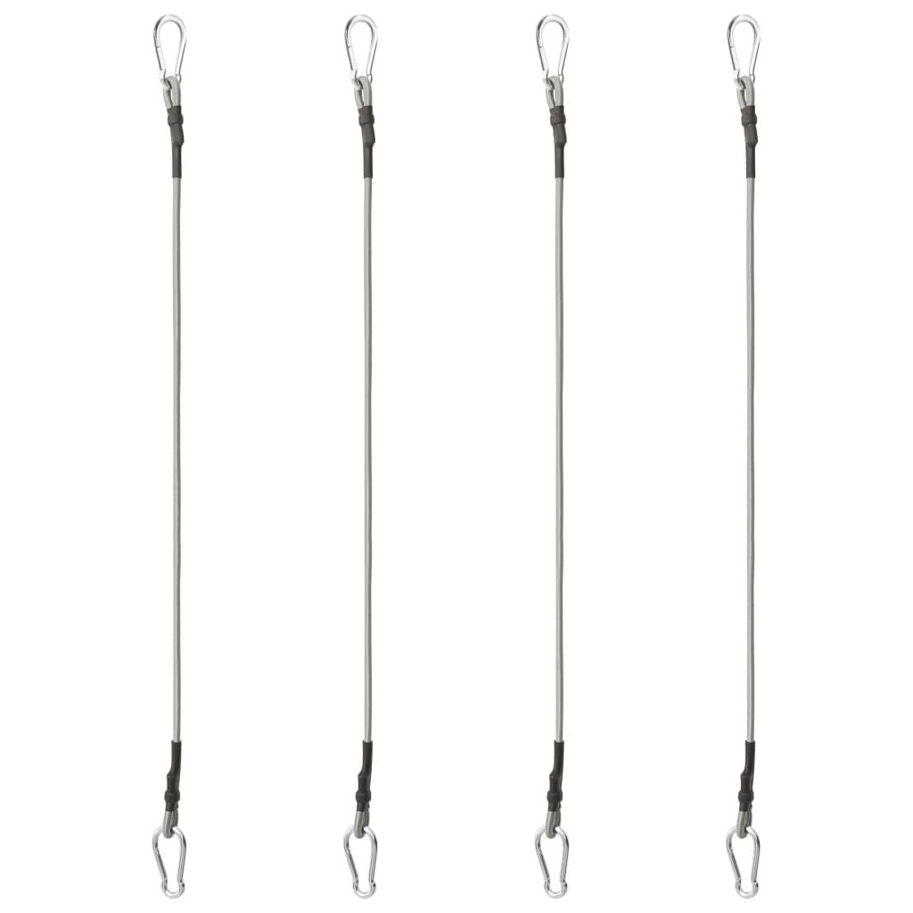 310252 Ropes with Carabiner 4 pcs Rubber