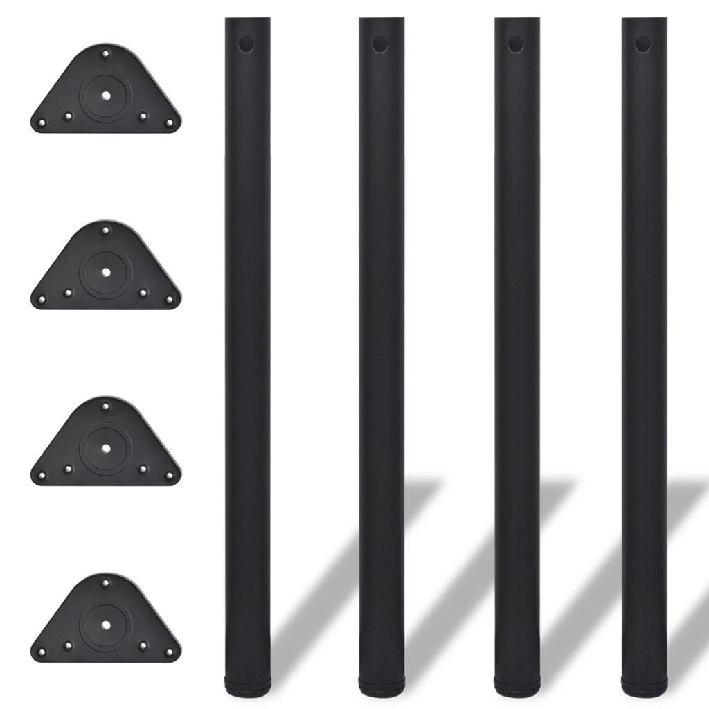 野又穫 standing still Reguliuojamo aukščio stalo kojos, 4vnt., juodos spalvos