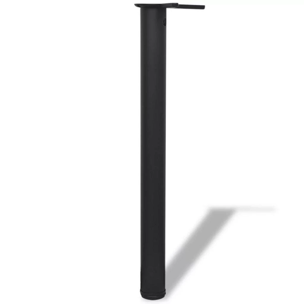 Reguliuojamo aukščio stalo kojos, 4vnt., juodos spalvos, 710mm