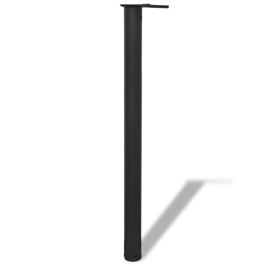 Reguliuojamo aukščio stalo kojos, 4vnt., juodos spalvos, 870mm
