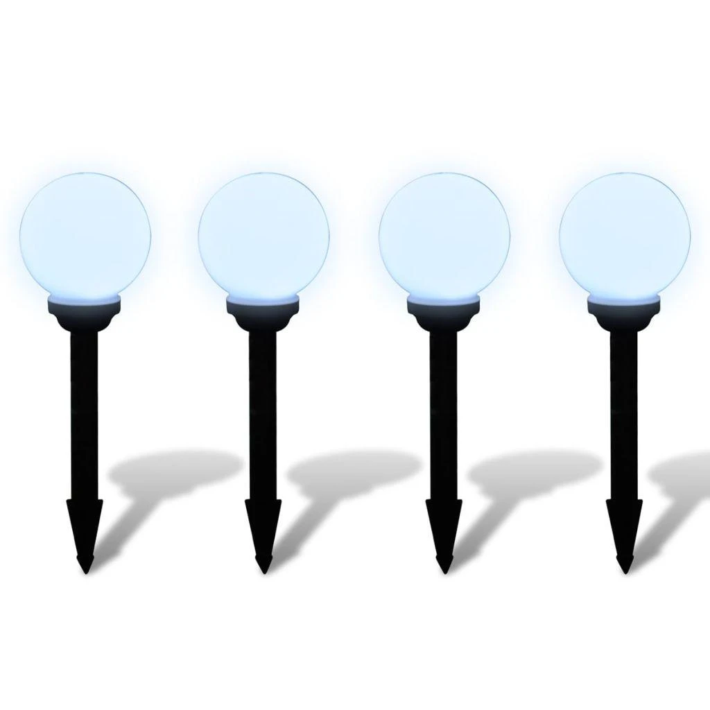 Lauko LED šviestuvai takeliui, 4vnt, 15cm, įsmeigiami