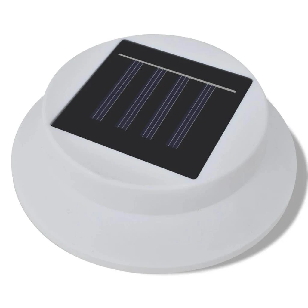 Saulės energija įkraunamų lauko šviestuvų rinkinys, 6vnt., balti