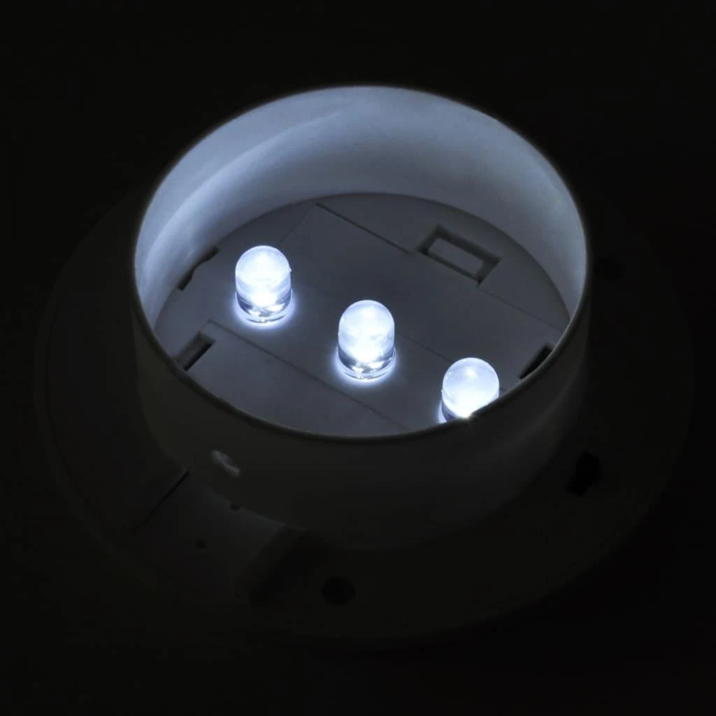 Saulės energija įkraunamų lauko šviestuvų rinkinys, 6vnt., balti