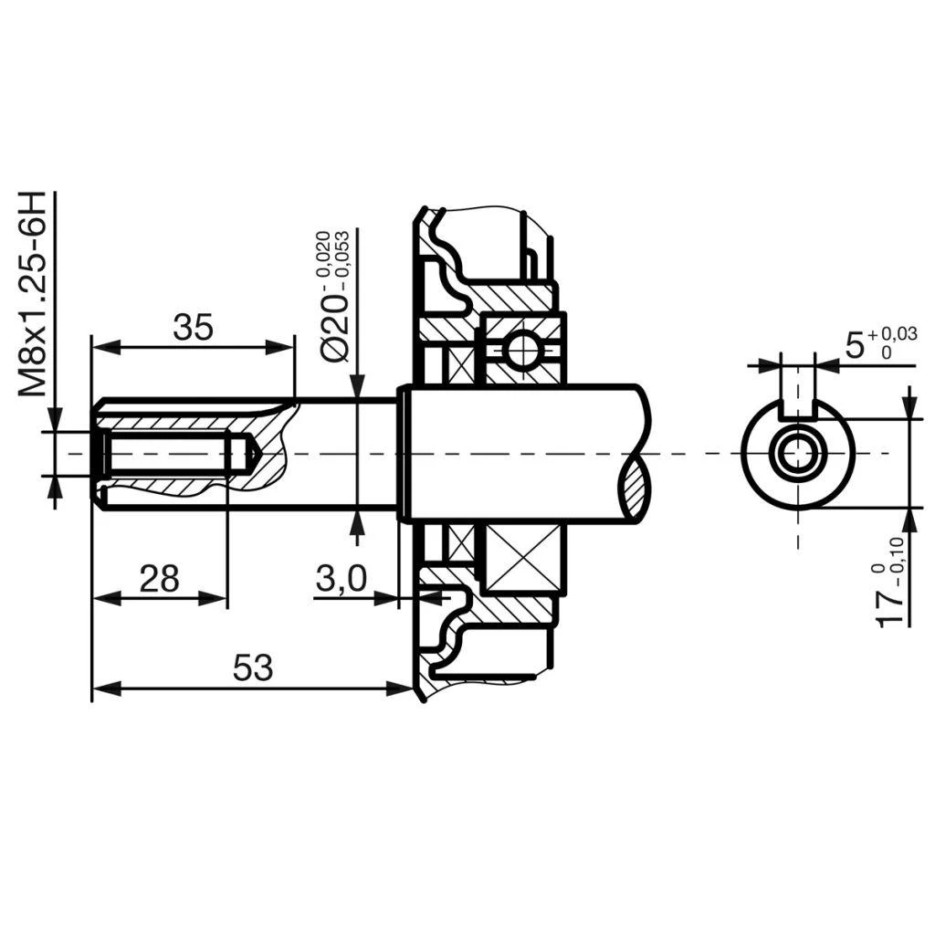 Benzininis variklis, juodas, 6,5 HP, 4,8 kW